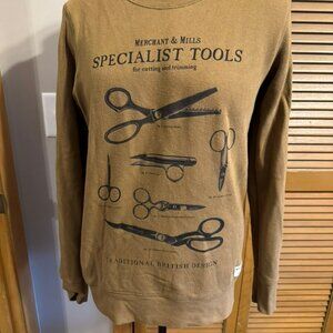 Uniqlo Merchant & Mills "Specialist Tools" Brown Sweatshirt - Size L